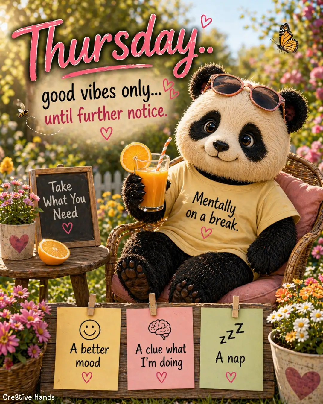 Thursday Motivational Poster – Good Vibes Only — Preview